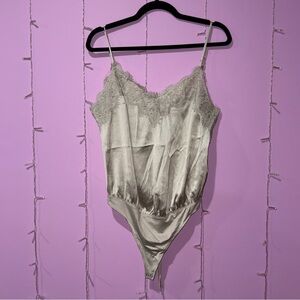 Abercrombie & Fitch Lace Trim Bodysuit